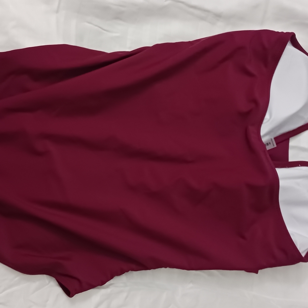 Swim suit maroon